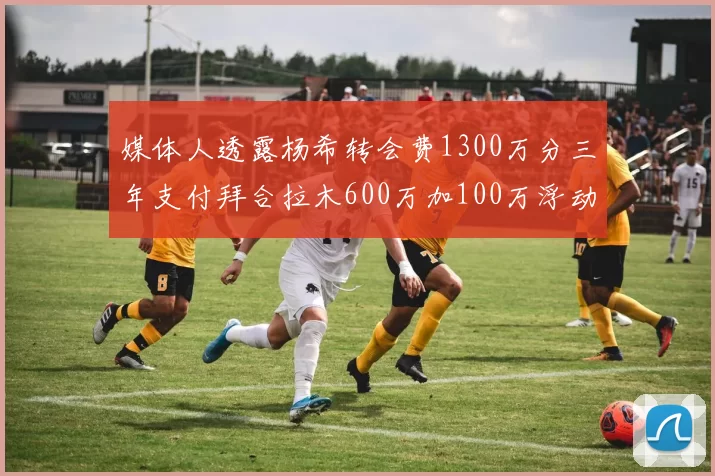 媒体人透露杨希转会费1300万分三年支付拜合拉木600万加100万浮动